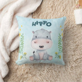 キュートヒッポ子供部屋ルーム クッション (ブランケット)