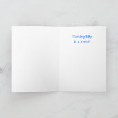 キュートヒツェカスタムイ50番誕生日 カード (内部)