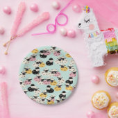 キュートヒツジ紙プレート ペーパープレート (パーティー)