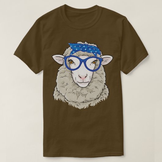 キュートヒツジ農家アニマルファーム Tシャツ (デザイン正面)