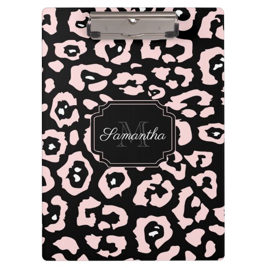 キュートヒョウ柄 クリップボード (正面)