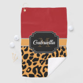 キュートヒョウ柄 ゴルフタオル (インサイチュ)