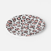 キュートヒョウ柄 ペーパープレート (アングル)