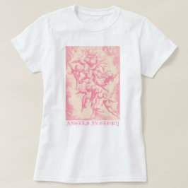 キュートビクトリアンスタイルヴィンテージ天使 Tシャツ