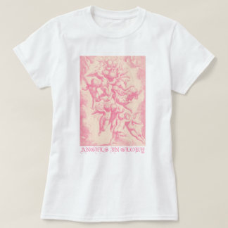 キュートビクトリアンスタイルヴィンテージ天使 Tシャツ