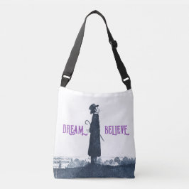 キュートビクトリアンマンドリーム信じ引用文 クロスボディバッグ