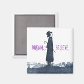 キュートビクトリアンマンドリーム信じ引用文 マグネット (正面/裏面)