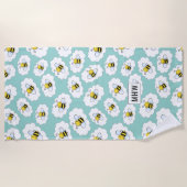 キュートビーカスタムズビーチタオル ビーチタオル (正面)