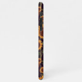 キュートビーグルスエンチャントヒマワリアーガーデンスケッチ iPhoneケース (左側)