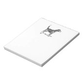 キュートビーグルドッグエレガントスケッチ ノートパッド (回転)