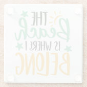 キュートビーチコースター ガラスコースター (裏面)