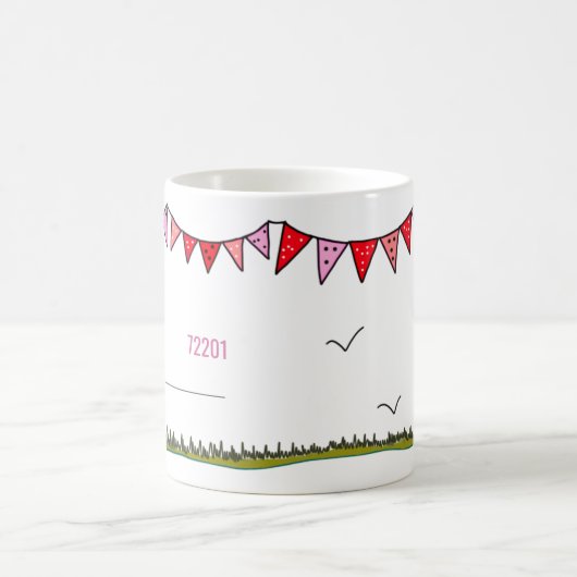 キュートビーチハウスカスタム通り コーヒーマグカップ (中央)