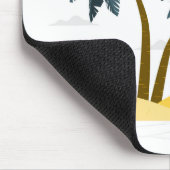 キュートビーチバケーショントロピカルパーム マウスパッド (コーナー)