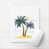 キュートビーチバケーショントロピカルパーム マウスパッド (マウス)