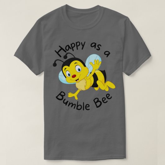 キュートビーハッピーのまわりに1 Tシャツ (デザイン正面)