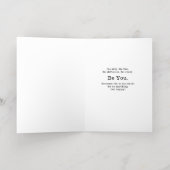 キュートビーハッピーレ前向き引用文 箔グリーティングカード (内側レイダウン)