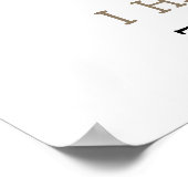 キュートビーバーファースト誕生日マイルストーン誕生日 ポスター (角)