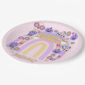 キュートビーブス不気味グルーヴィー幽霊ハロウィーン誕生日 ペーパープレート (アングル)