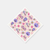 キュートビーブス不気味グルーヴィー幽霊ハロウィーン スタンダードカクテルナプキン (角)