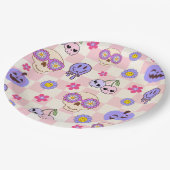 キュートビーブス不気味グルーヴィー幽霊ハロウィーン ペーパープレート (アングル)