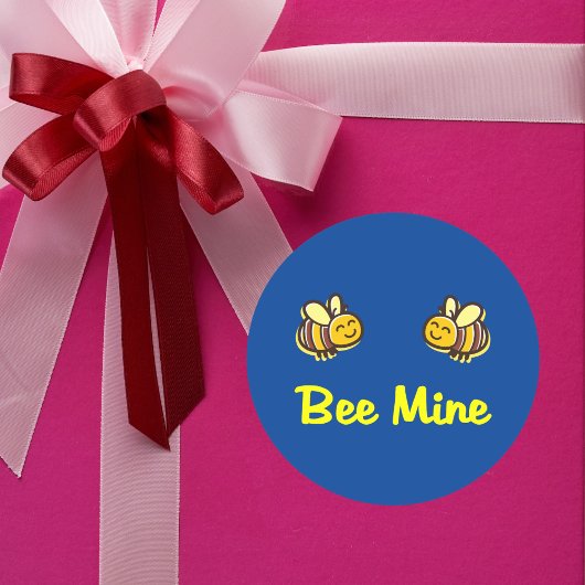 キュートビーミーンレトロバンブルビーズダークカラー ラウンドシール