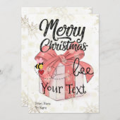 キュートビーメリークリスマスカスタム シーズンカード (正面/裏面)