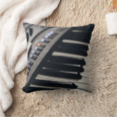 キュートピアノデザイン クッション (ブランケット)