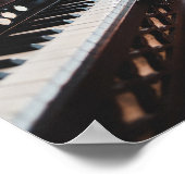キュートピアノデザイン ポスター (角)