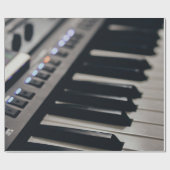 キュートピアノデザイン ラッピングペーパー (フラット)