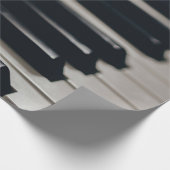 キュートピアノデザイン ラッピングペーパー (角)