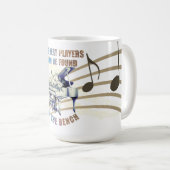 キュートピアノプレイヤーズベンチ引用文 コーヒーマグカップ (正面右)