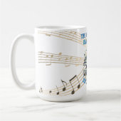 キュートピアノプレイヤーズベンチ引用文 コーヒーマグカップ (左)