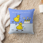 キュートピアーズカートゥーン姿スケーター装飾用クッション クッション (ブランケット)