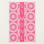 キュートピガーリーックホワイトアールデコスタイル名前をカスタムする プランナー手帳 (正面)