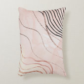 キュートピガーリーックボヘミアンバラ金ゴールドデザイン アクセントクッション (正面(垂直))