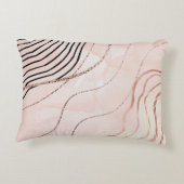 キュートピガーリーックボヘミアンバラ金ゴールドデザイン アクセントクッション (裏面)