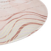 キュートピガーリーックボヘミアンバラ金ゴールドデザイン カッティングボード (角)