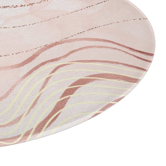 キュートピガーリーックボヘミアンバラ金ゴールドデザイン カッティングボード (角)