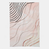 キュートピガーリーックボヘミアンバラ金ゴールドデザイン キッチンタオル (縦)