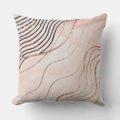 キュートピガーリーックボヘミアンバラ金ゴールドデザイン クッション (正面)