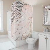 キュートピガーリーックボヘミアンバラ金ゴールドデザイン シャワーカーテン (インサイチュ)