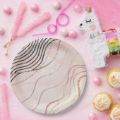 キュートピガーリーックボヘミアンバラ金ゴールドデザイン ペーパープレート (パーティー)