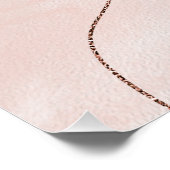 キュートピガーリーックボヘミアンバラ金ゴールドデザイン ポスター (コーナー)