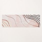 キュートピガーリーックボヘミアンバラ金ゴールドデザイン ヨガマット (正面(横))