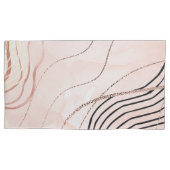 キュートピガーリーックボヘミアンバラ金ゴールドデザイン 枕カバー (正面左)