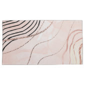 キュートピガーリーックボヘミアンバラ金ゴールドデザイン 枕カバー (正面右)