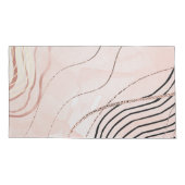 キュートピガーリーックボヘミアンバラ金ゴールドデザイン 枕カバー (裏面-左)