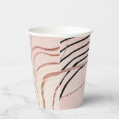 キュートピガーリーックボヘミアンバラ金ゴールドデザイン 紙コップ (右)