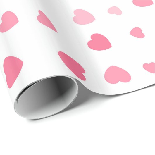 キュートピガーリーンクハート誕生日 ラッピングペーパー (ロールコーナー)