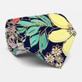 キュートピガーリーンクフローラゴールデンストロークデザイン ネクタイ (ロール)